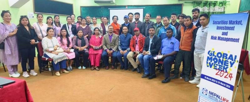 ‘ग्लोबल मनी विक’को अवसरमा नेपाल लाइफ क्यापिटलले गर्‍यो वित्तीय साक्षरता कार्यक्रम